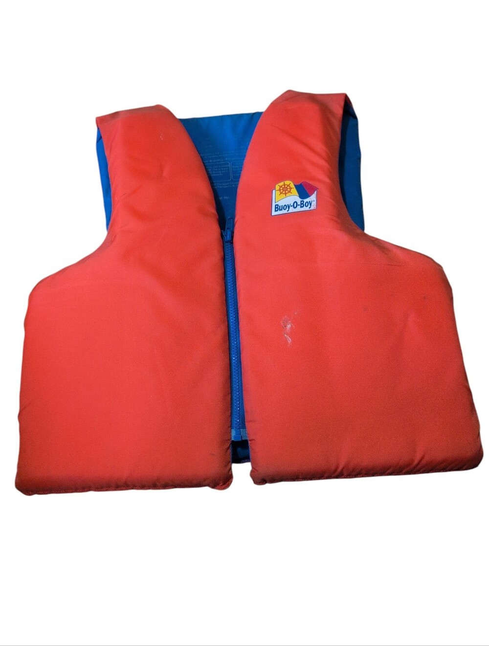 Buoy-O-Boy Adult Life Jacket Red Blue PFD Boating Fishing Safety Vest